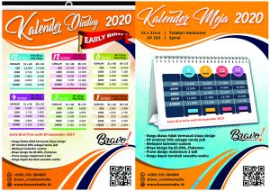 kalender 2020, kalender meja, kalender duduk, kalender gantung, desk, wall calendar, 2020, murah, promo